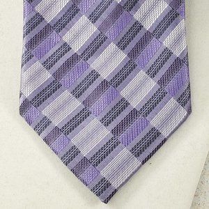Men's Giorgio Brutini  Purple Print Necktie  HAND MADE